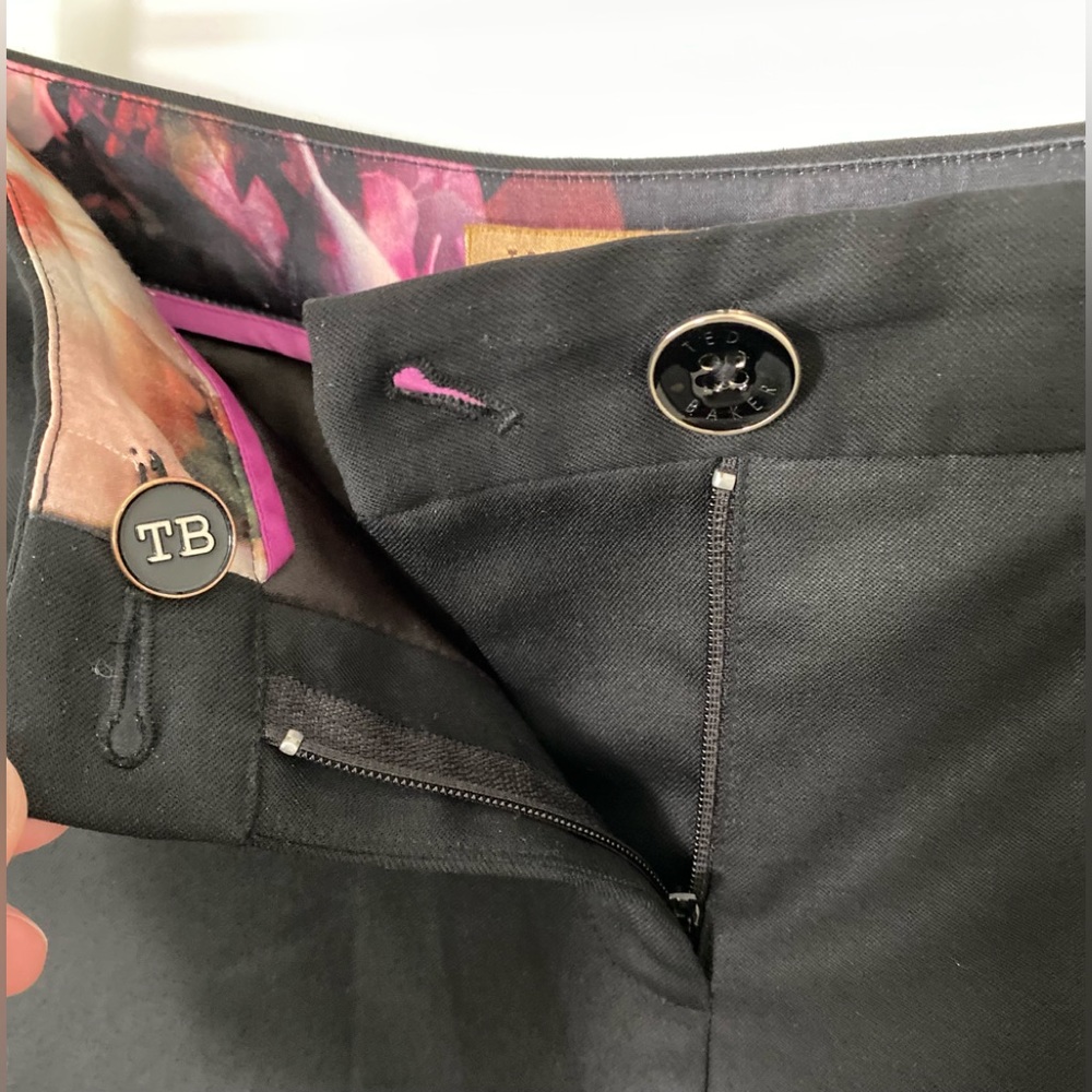 Women’s Ted Baker Black Wool Dress Pants - Picture 4 of 16